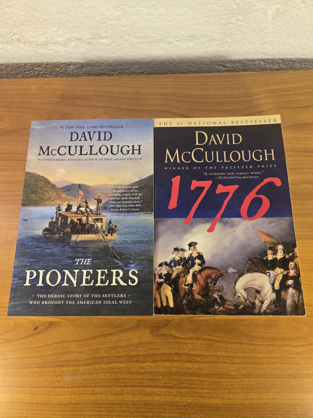 1776 & The Pioneers - Lot of 2 - David McCullough HCDJ